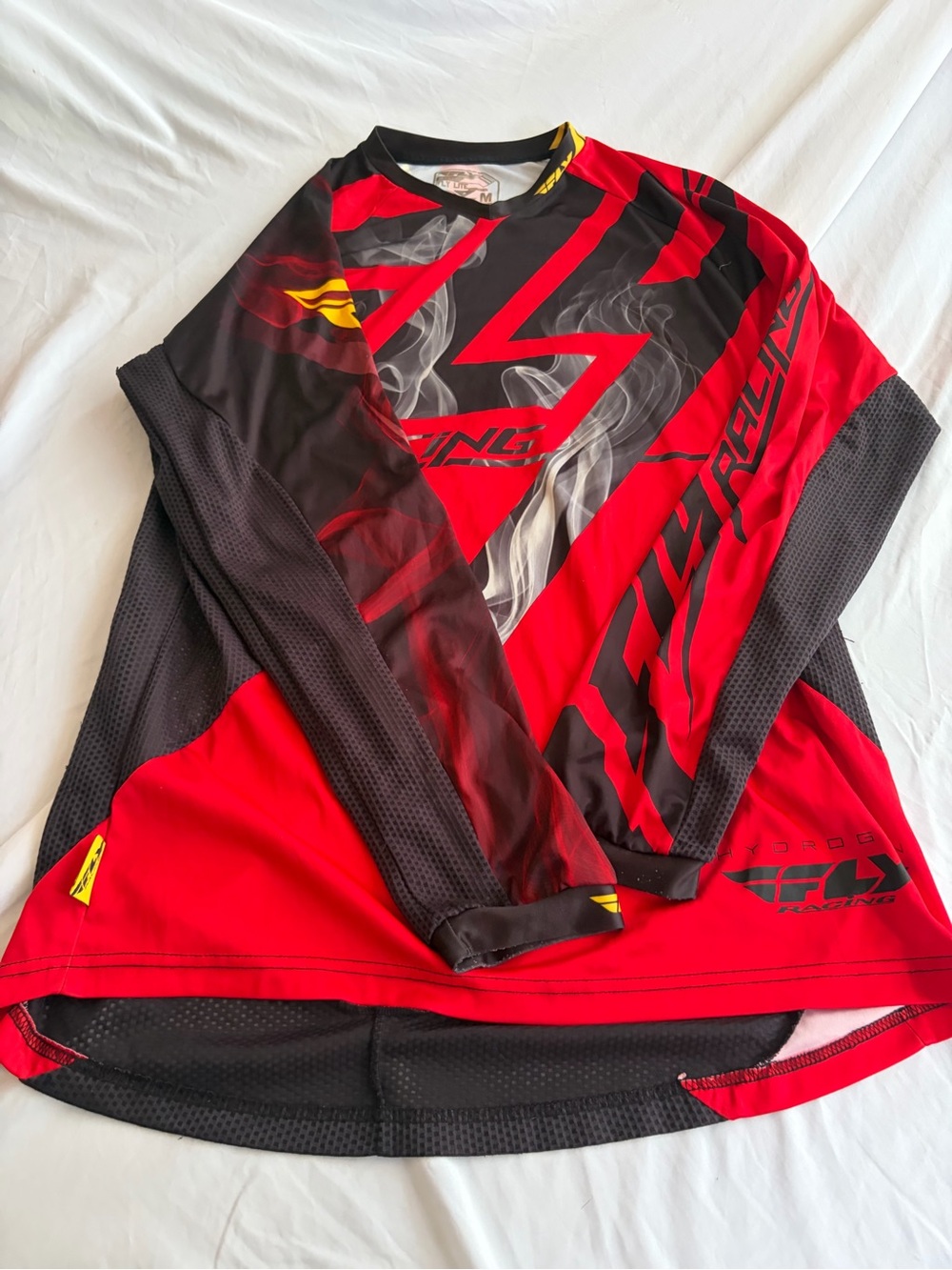 Fly Racing Men’s Red & Black Long-Sleeve Jersey